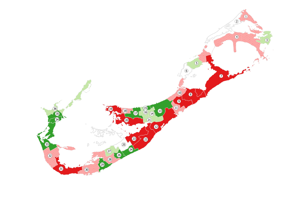 Bermuda Constituency Safe Seats